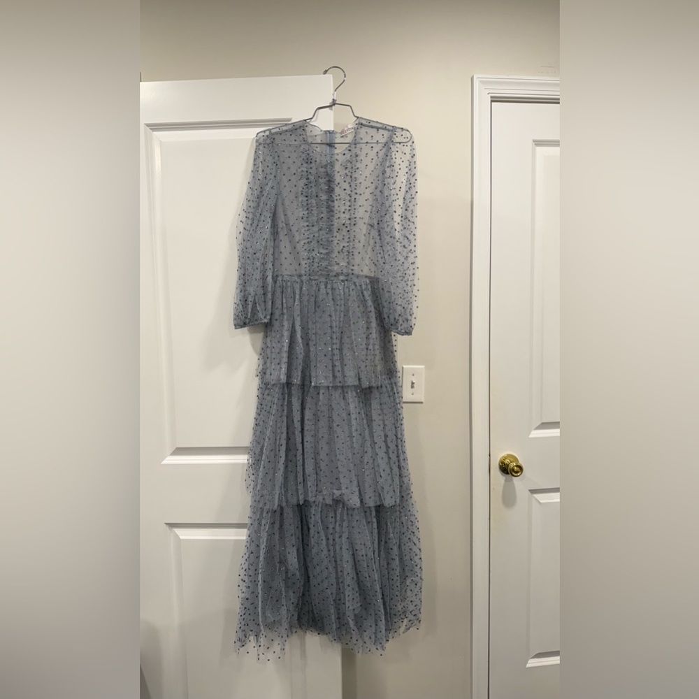 RED Valentino Glitter Polka Dot Tulle Dress - Picture 6 of 10